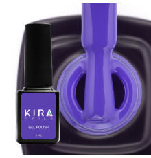 Гель-лак Kira Nails №156 яскраво-синій емаль, 6 мл