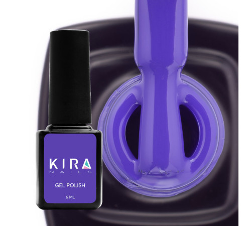 Гель-лак Kira Nails №156 яскраво-синій емаль, 6 мл