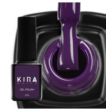 Гель-лак Kira Nails №157 темно-фіолетовий емаль, 6 мл