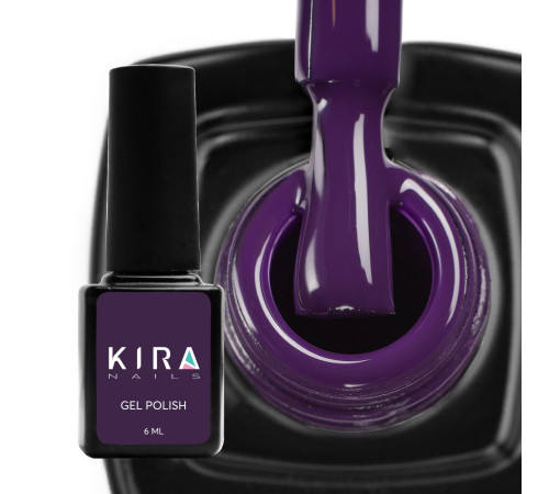 Гель-лак Kira Nails №157 темно-фіолетовий емаль, 6 мл
