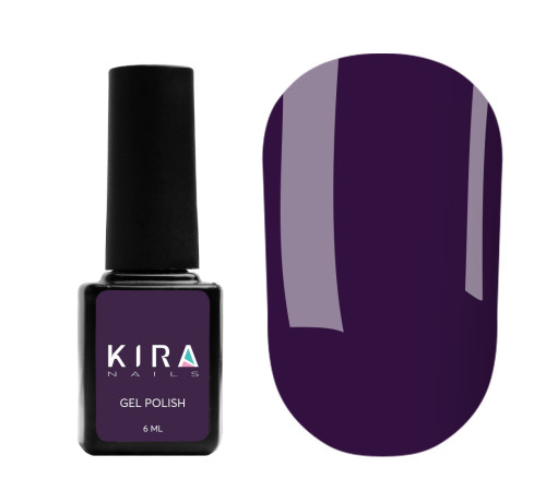 Гель-лак Kira Nails №157 темно-фіолетовий емаль, 6 мл