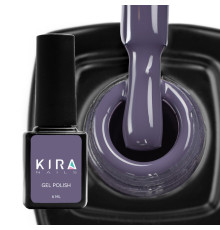 Гель-лак Kira Nails №159 приглушений сіро-синій емаль, 6 мл