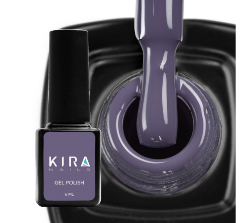 Gel polish Kira Nails #159 muted gray-blue enamel, 6 ml
