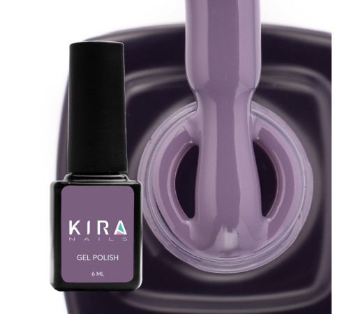 Gel polish Kira Nails #160 gray enamel, 6 ml