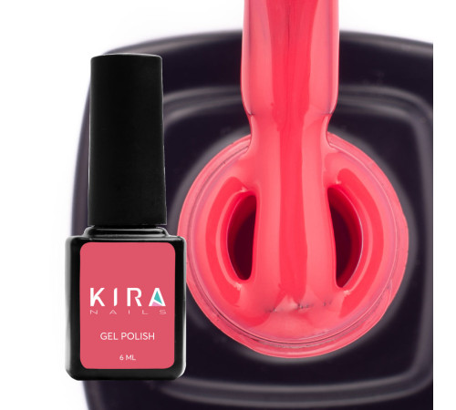 Гель-лак Kira Nails №163 червона троянда емаль, 6 мл