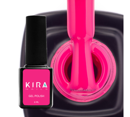 Gel polish Kira Nails #165 fuchsia enamel, 6 ml