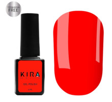 Kira Nails Gel Polish No. 166 HEMA/TPO free, spicy red enamel, 6 ml