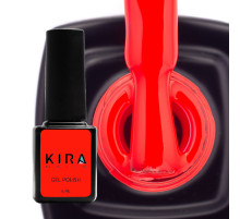 Гель-лак Kira Nails №166 пикантно-красная эмаль, 6 мл