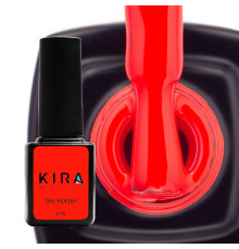 Gel polish Kira Nails #166 spicy red enamel, 6 ml