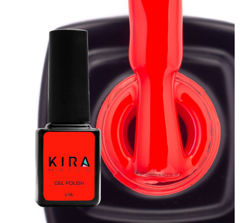 Гель-лак Kira Nails №166 пикантно-красная эмаль, 6 мл