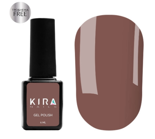 Kira Nails Gel Polish No. 170 HEMA/TPO free, milk chocolate enamel, 6 ml