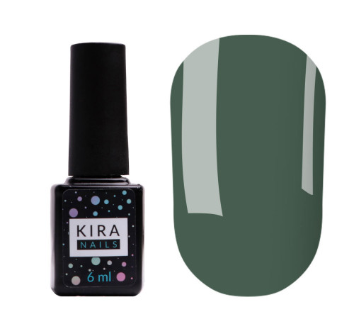 Gel polish Kira Nails #171 calm green enamel, 6 ml