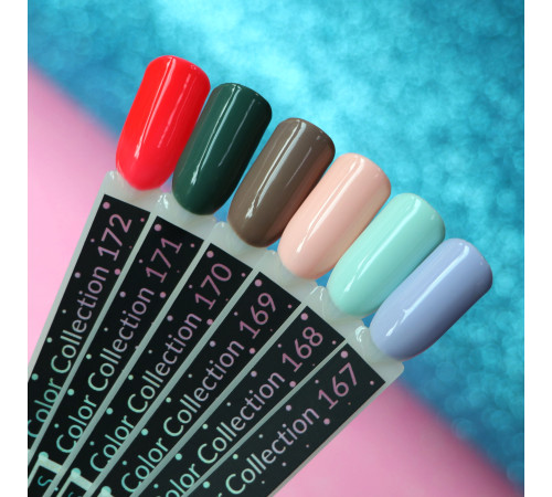 Gel polish Kira Nails #171 calm green enamel, 6 ml