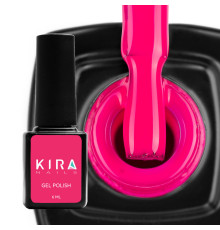 Gel polish Kira Nails #174 neon fuchsia, 6 ml