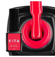 Гель-лак Kira Nails №177 неоновий малиновий, емаль, 6 мл