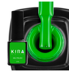 Гель-лак Kira Nails №181 трав`яний зелений, 6 мл
