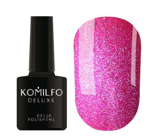 Gel polish Komilfo 9D Cat eye Pink, cat eye, raspberry, 8 ml