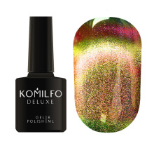 Gel polish Komilfo 9D Cat No. 02 cat`s eye, orange pearl, 8 ml