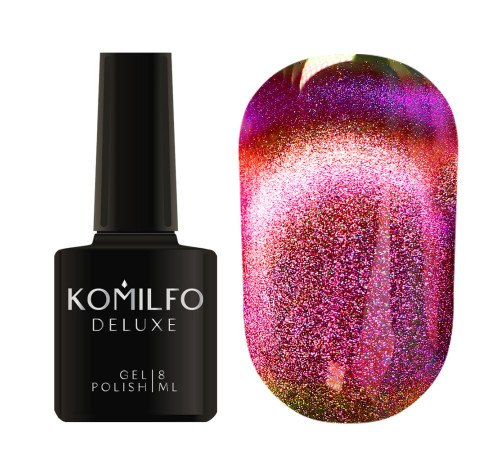 Gel polish Komilfo 9D Cat No. 03 cat`s eye, purple, 8 ml