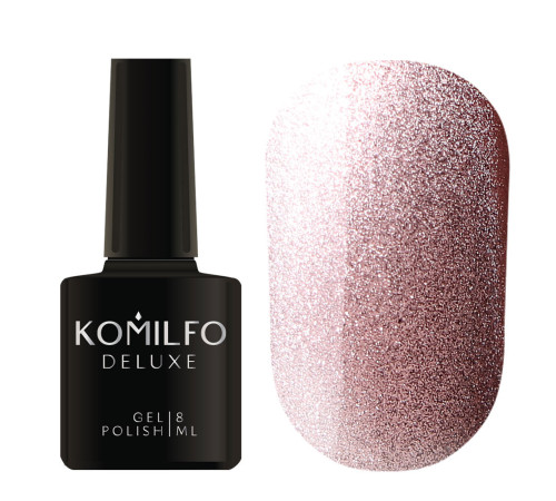 Gel polish Komilfo 9D Cat`s eye Nude No. 01 cat`s eye, beige, 8 ml