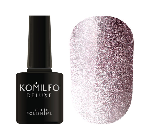 Gel polish Komilfo 9D Cat`s eye Nude No. 03 cat`s eye, purple, 8 ml