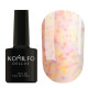 Гель-лак Komilfo Confetti Collection CN002 світло-рожевий з різнокольоровою крихтою, 8 мл