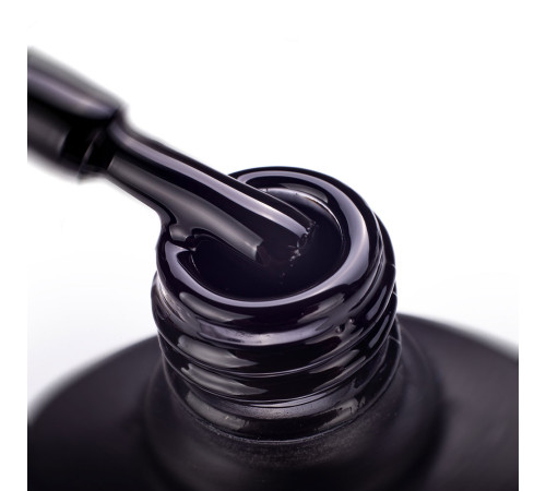 Gel polish Komilfo Deluxe Series No. D001 black enamel, 8 ml
