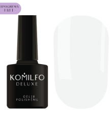Gel polish Komilfo Deluxe Series No. D002 HEMA/TPO free, white porcelain enamel, 8 ml