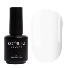 Gel polish Komilfo Deluxe Series No. D003 white enamel, 15 ml