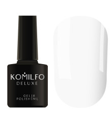 Gel polish Komilfo Deluxe Series No. D003 white enamel, 8 ml