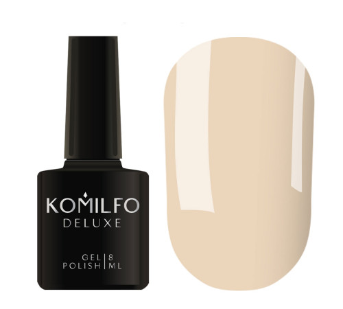 Гель-лак Komilfo Deluxe Series №D009 нюдовий емаль, 8 мл