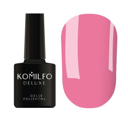 Гель-лак Komilfo Deluxe Series №D021 ніжно-рожевий емаль, 8 мл