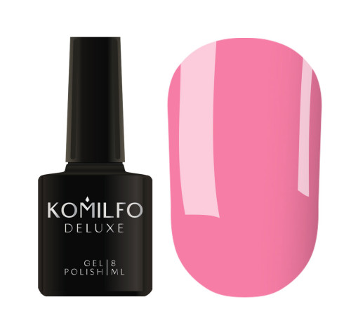 Гель-лак Komilfo Deluxe Series №D022 рожевий емаль, 8 мл