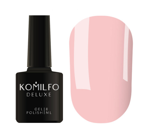 Гель-лак Komilfo Deluxe Series №D025 світлий приглушено-рожевий емаль, 8 мл