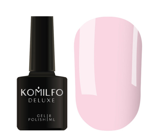 Гель-лак Komilfo Deluxe Series №D028 світлий рожево-ліловий емаль, 8 мл