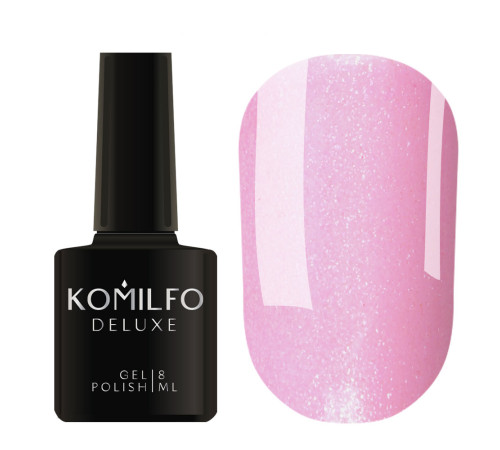 Гель-лак Komilfo Deluxe Series №D029 розовый с шимером, 8 мл
