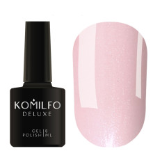 Гель-лак Komilfo Deluxe Series №D030 светлый розово-бежевый с шимером, 8 мл