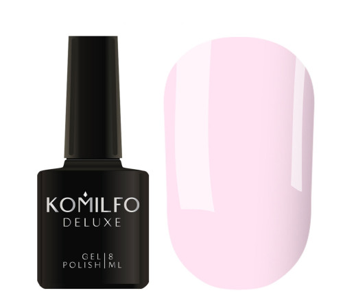 Гель-лак Komilfo Deluxe Series №D033 світлий лілово-рожевий емаль, 8 мл