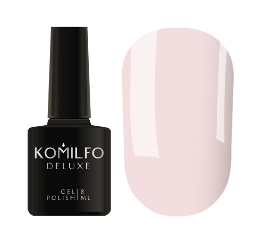 Гель-лак Komilfo Deluxe Series №D034 світло-ліловий емаль, 8 мл
