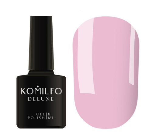 Гель-лак Komilfo Deluxe Series №D038 яскравий лавандово-рожевий емаль, 8 мл