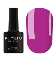 Гель-лак Komilfo Deluxe Series №D045 приглушений темно-ліловий емаль, 8 мл