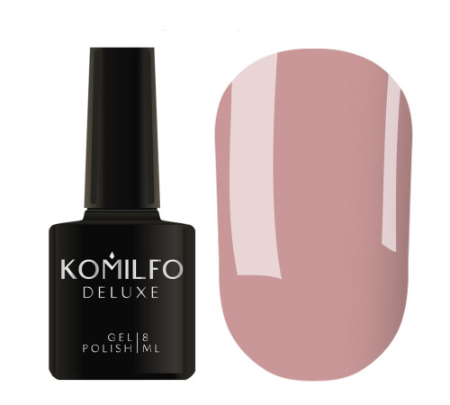 Гель-лак Komilfo Deluxe Series №D058 рожеве какао емаль, 8 мл