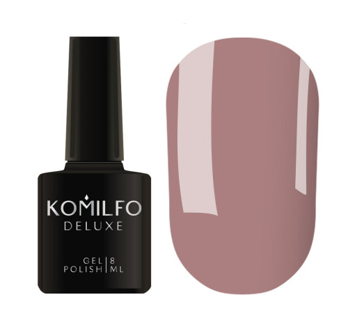 Гель-лак Komilfo Deluxe Series №D060 темне какао емаль, 8 мл