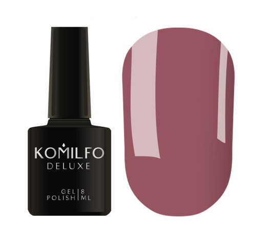 Гель-лак Komilfo Deluxe Series №D062 приглушена марсала емаль, 8 мл