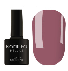 Гель-лак Komilfo Deluxe Series №D063 холодна світла марсала емаль, 8 мл