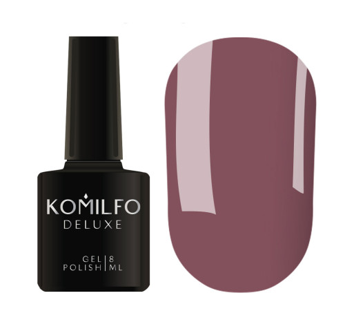 Гель-лак Komilfo Deluxe Series №D064 сіро-бузковий емаль, 8 мл