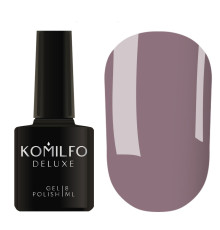 Гель-лак Komilfo Deluxe Series №D065 темний сіро-бузковий емаль, 8 мл
