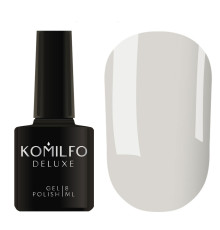 Гель-лак Komilfo Deluxe Series №D072 світлий блакитно-сірий емаль, 8 мл