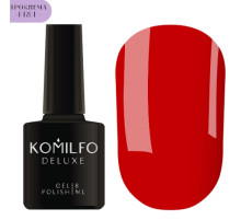 Gel polish Komilfo Deluxe Series No. D082 HEMA/TPO Free, classic red enamel, 8 ml