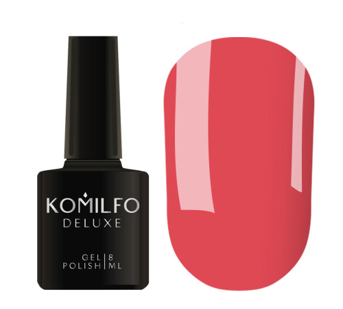 Гель-лак Komilfo Deluxe Series №D083 трохи світло-малиновий емаль, 8 мл